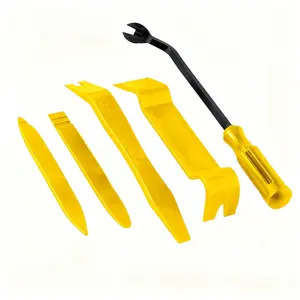 5 Piece Car Audio Trim Removal Tool Set, Interior Door Panel Audio Dashboard Anti-Scratch Pry Bar Kit, Automotive Maintenance Tools, Hand Tools