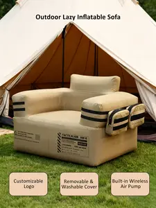 Outdoor Automatic Inflatable Sofa  ||  Tactical Wind single or double-person lazy-person foldable portable air inflatable bed