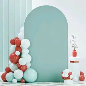 1pc Wedding Arch Cover Spandex Fitted Wedding Arch Backdrop Covers Round Top Chiara Arches Backdrop Cover for Birthday Party Ceremony Banquet Decoration Photo Backdrops Graduation Party Decor Graduation Party Decorations