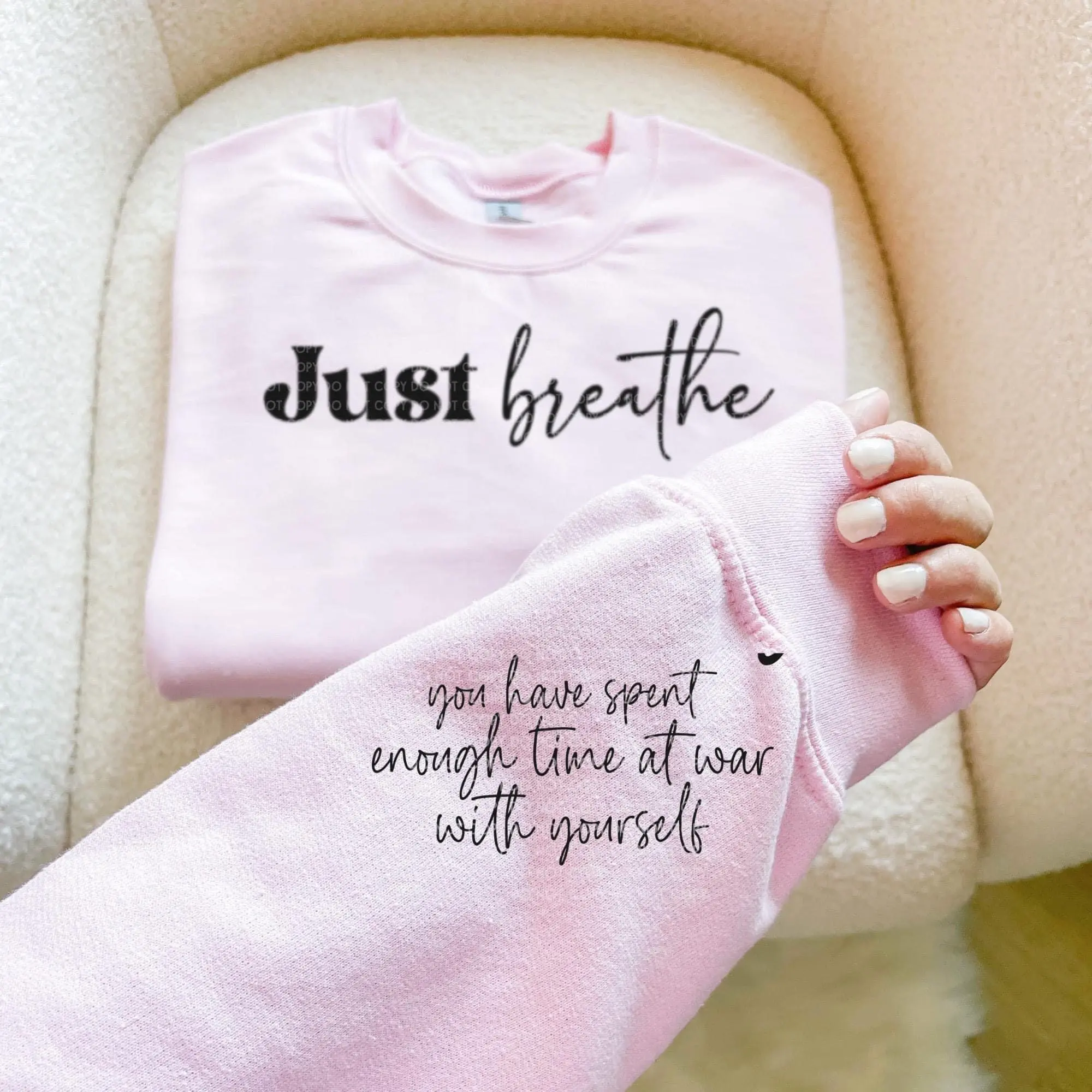 Just Breathe Sweatshirt Casual