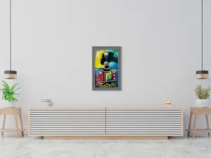 AKUA TUMTUM acrylic on canvas Sankofa Art (No frame)