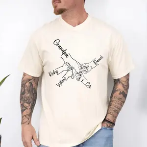 Famitrendz Custom Personalized Fathers Day Shirt for Dad Grandpa High-Quality Vintage Graphic Tee Unique Golf Design Gift for Men S-4XL Stylish Everyday Wear