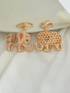 Cute Elephant Design Keychain, Fashionable Novelty Keychain for Women & Men, Trendy All-match Keychain for Birthday Gift