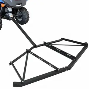 66" Heavy Duty Driveway Drag Grader for Lawn Tractors, ATVs & UTVs, Steel Harrow with Adjustable Bolts & Reinforced Bars for Gravel & Lawn Maintenance