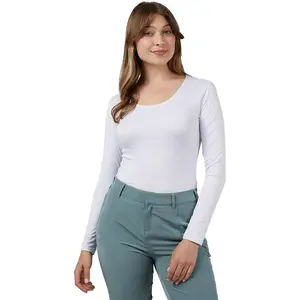 32 Degrees Heat Women’s Lightweight Baselayer Scoop Top – Thermal Long Sleeve Shirt for Cold Weather