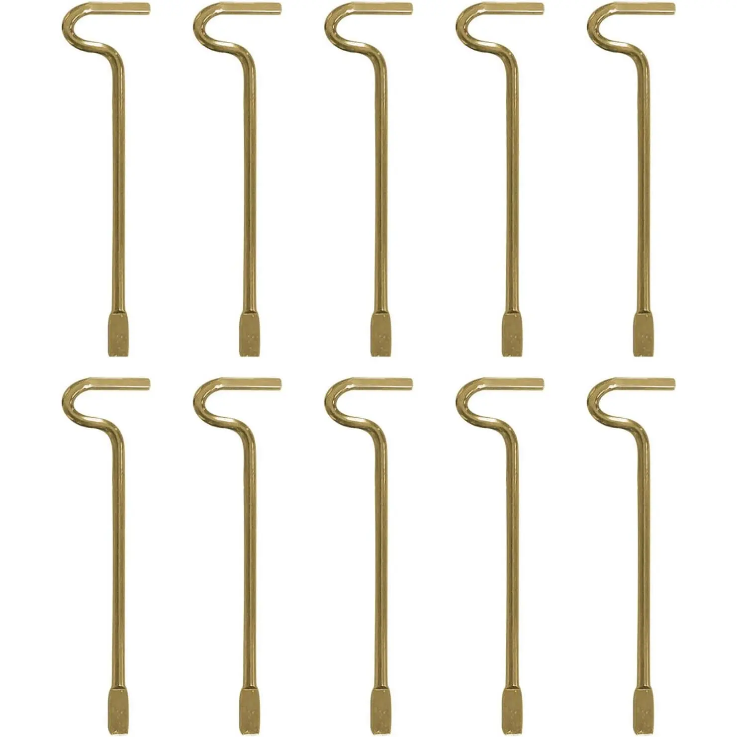 Interior Bathroom Door Key Emergency Key, Bedroom Door Key Replacement Solid Key for Interior Door - 10 Pack