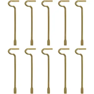 Interior Bathroom Door Key Emergency Key, Bedroom Door Key Replacement Solid Key for Interior Door - 10 Pack