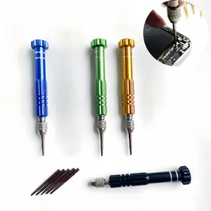 1 Set Multifunctional Screwdriver Set Glasses, Glasses, Electronics, Mobile Phones, Jewelry - Aluminum Alloy, Hexagonal & Flat Heads, Magnetic Tips, Compact Kit, Jewelry  Precision Screwdrivers  Durable Screwdrivers
