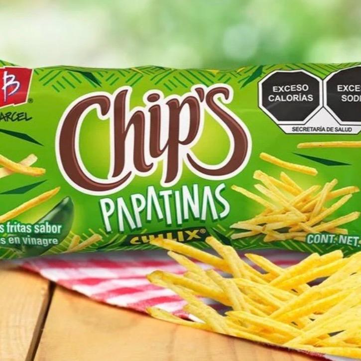 Barcel Papatinas Chilix Papas Botanas Frituras Mexican Chips 31g Pack of 10