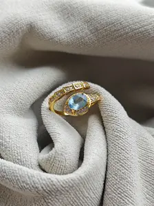 Aileen(11713)gc.Golden serpent in ocean blue