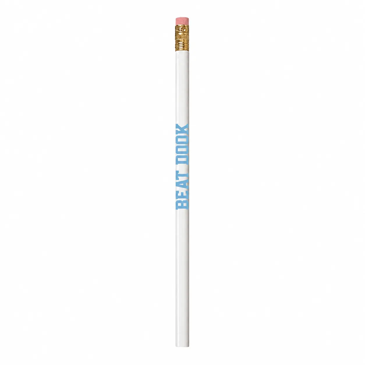 Beat Dook Pencil in White and Carolina Blue Single