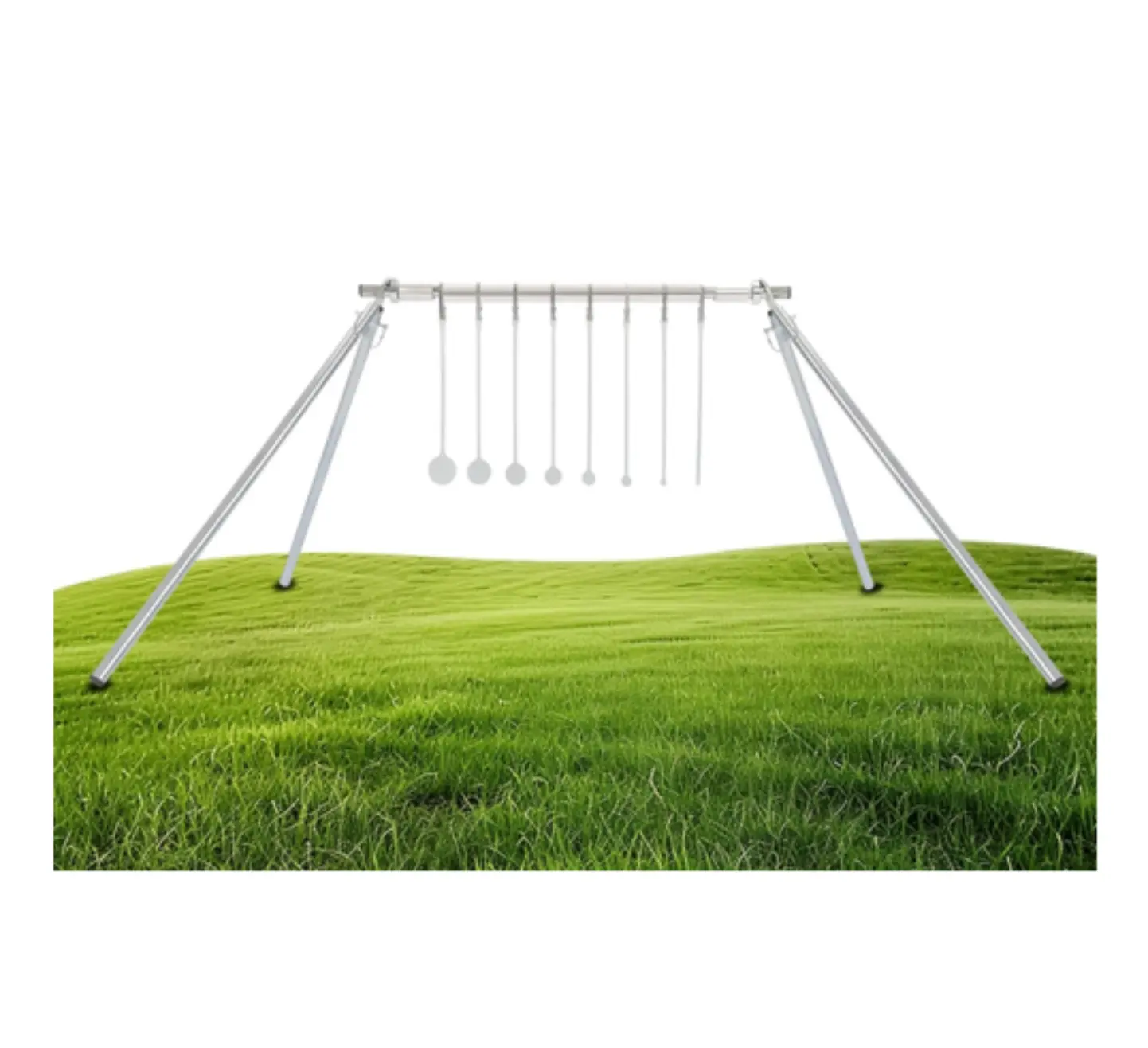 NP550 Steel Spinning Target for NRL 22, Airguns, Pellet Guns, Plinking (Pipes Not Included) - Universal Fit Outdoor Shooting Equipment.