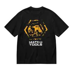 Matco Tools Logo T-Shirt for Men & Women - Black with Orange Geometric Design, Regular Fit Short Sleeve Casual Tee, Sizes S-3Xl, Machine Washable
