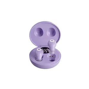 In-ear Bluetooth earphones, audio 5.4, support 50 hours of playback, mini, hidden and lightweight, multi-device switching, suitable for running, fitness, gaming, and outdoor activities Purple