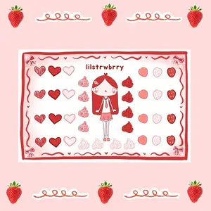 Strawberry love sticker sheet