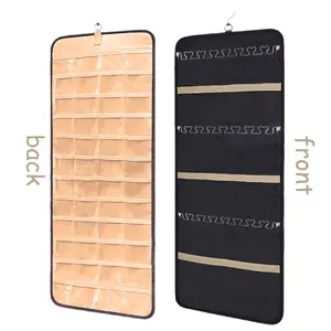 Double-Sided Rotating Jewelry Storage Organizer, 360° Rotatable Hanger Holder for Earrings, Bracelets, Rings and Necklaces