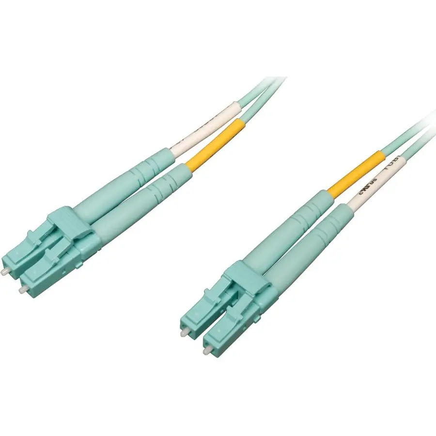 Tripp Lite 3M 10Gb/100Gb Duplex Multimode 50/125 Aqua Fiber Patch Cable (LC/LC)