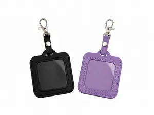 Petite Square Needlepoint Charm – 2-1/4" × 2-1/4" Key Fob & Bag Charm