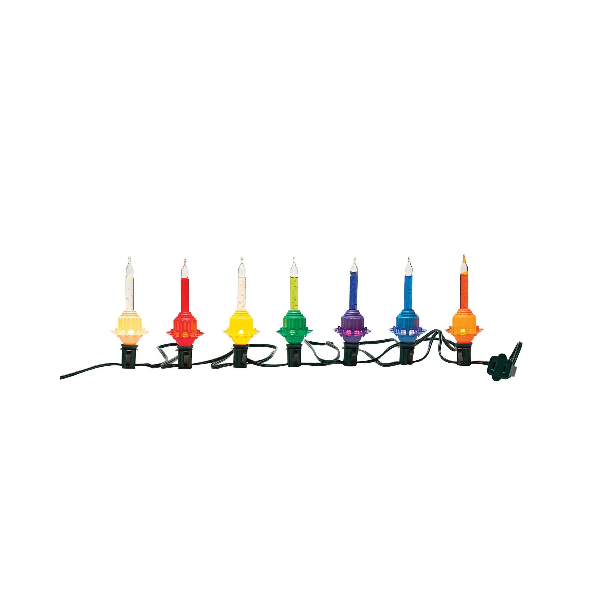 Holiday Splendor 7-Count Bubble Lights, Festive Decor, Party Decoration Supplies
