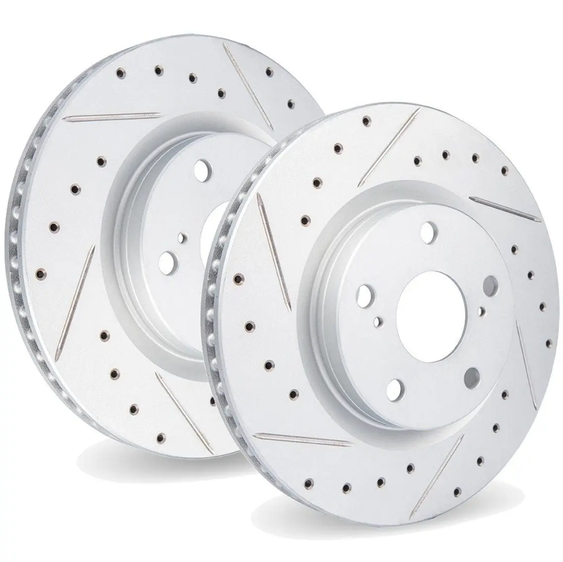 2006-2008 Honda Civic Sedan CQuence Performance Series Front Brake Rotors Ultimate Drilled Slotted