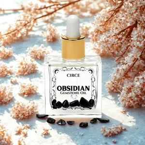 Black Obsidian Body Oil Sample – Crystal-Infused Protection & Glow | 1 oz