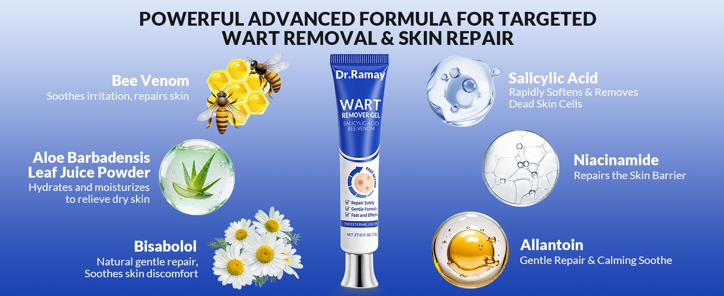 Salicylic Acid 17% Wart Remover Gel, Common & Plantar Wart Treatment, Fast-Drying Formula for External Use, 0.5 Oz (15g) Salicylic Acid 17% Wart Remover Gel, Common & Plantar Wart Treatment, Fast-Drying Formula for External Use, 0.5 Oz (15g)