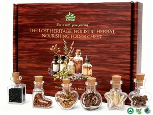 The Lost Heritage Seed Band - 18 Non-NGO Herb Vegetable Seeds Varieties for Gardening Planting Flower Enthusiasts Gift: Seed pencil + seed card + book