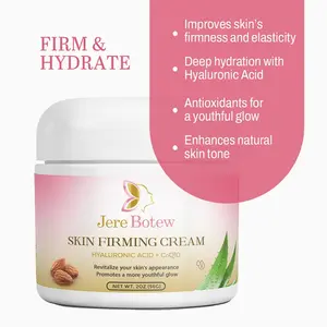 Jere Botew Skin Firming Cream with Hyaluronic Acid & Co-Q10 - Improves Firmness Elasticity & Hydration - 2oz