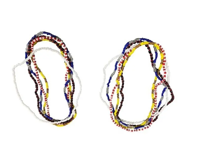 IBEYIS Collares Fino Jimaguas IBEYIS Necklace Ibejis Santeria Santo Osha Ifa Yemaja Shango Plastic Beaded Necklace