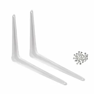 Heavy-Duty Metal Shelf Brackets – Wall Mount Support Brackets for Floating Shelves