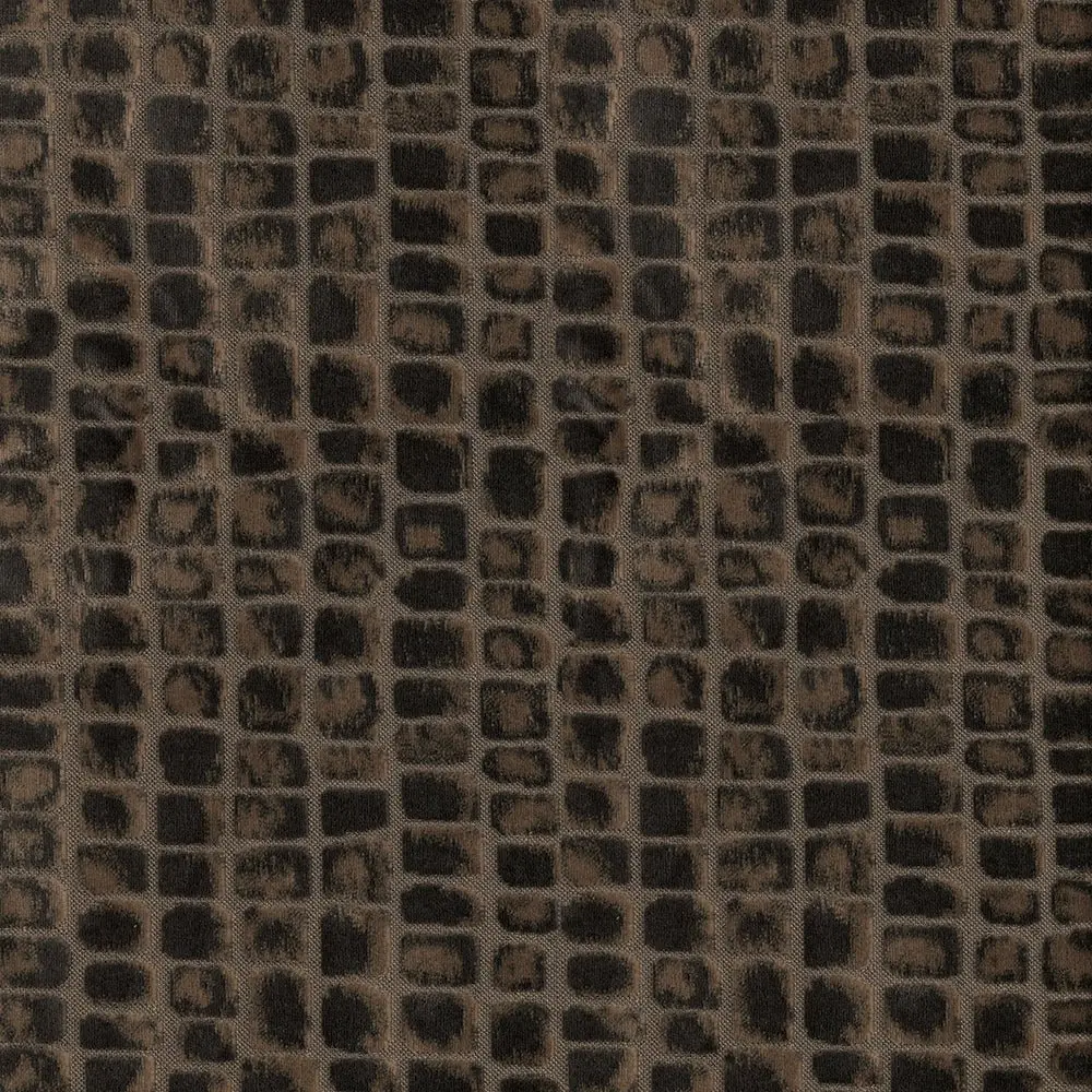 Zuri – Brown Crocodile Skin Inspired Velvet Fabric