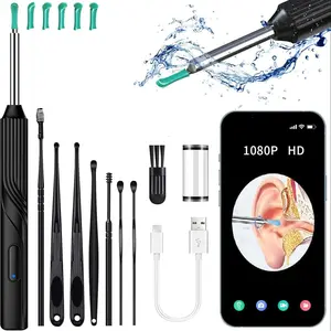 Portable Earwax Removal Tool Kit, Ear Cleaning Tool Set with 1080P HD Ear Camera, Ear Cleaning Kit for iPhone & Android Phone