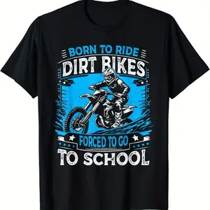 Motocross Apparel, Land Bike Accessories, Boys, Girls, Men, Women T-Shirts Cotton Crewneck