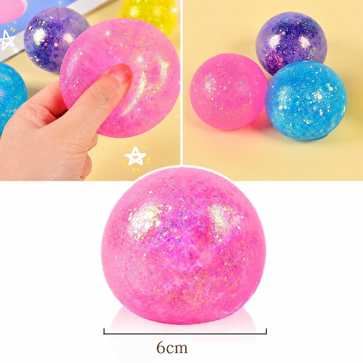 SugarSqueez Sugar Squishy 4-pack- ASMR Squishies Toys, Ultra Soft Maltose-Filled Dough-Like Fidget Sensory Toy Set, Slow-Rising Assorted Collectible Squishies with Glitter, Neon, Cube Styles, Stress Relief for Kids, Birthday Gifts