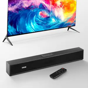 Summervibes VEVOR Sound Bar for Smart TV, 2.0 Channel, 24-Inch Compact Soundbar TV Speakers for Projector, Bluetooth AUX Connection, Remote Control, Easy Setup, 80W Surround Sound System for PC Home Theater Audio