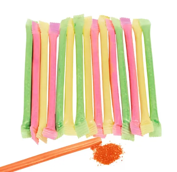 5" Neon-Colored Candy-Filled Plastic Straws - 240 Pc.