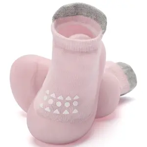 Toddler First Walking Sock Sneakers - Breathable Non-Slip Soft Rubber Sole Slip-On Shoes for Boys Girls