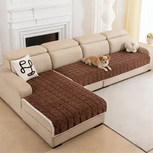 Plush Sectional Couch Cover for Pets,2 Pieces L Shaped Sofa Covers for Cats & Dogs Washable Sofa SlipCover Furniture Couch Protector for Living Room,summervibes