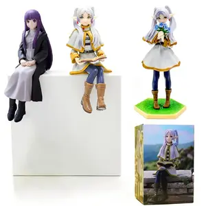 New Frieren: Beyond Journey's End Anime Figure Sitting Fern Action Figures Frieren Noodle Stopper PVC Model Statue Collection