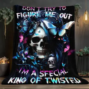 1 piece of distinctive King HD high-definition printed blanketComfortable and warm flannel blanket, suitable for travel, camping, sofa, living room, armchair, and bedIt is a perfect gift for family or friends, with 280GSM and three sizes (30X 40inch /50X