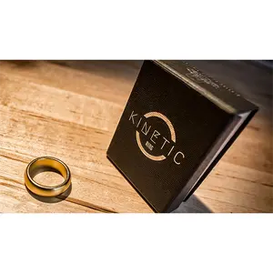 Kinetic PK Ring, Gold Curved size 9 by Jim Trainer