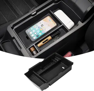 Car Organization, Center Console Organizer with Coin Storage, Console Organizer Tray Armrest Storage Box for Honda CRV 2023-2025 2026 CR-V Hybrid Accessories(with Non-Slip Mat)