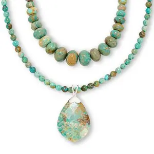 Mine Finds by Jay King Sterling Silver Turquoise 3-Piece Pendant and Necklace Set