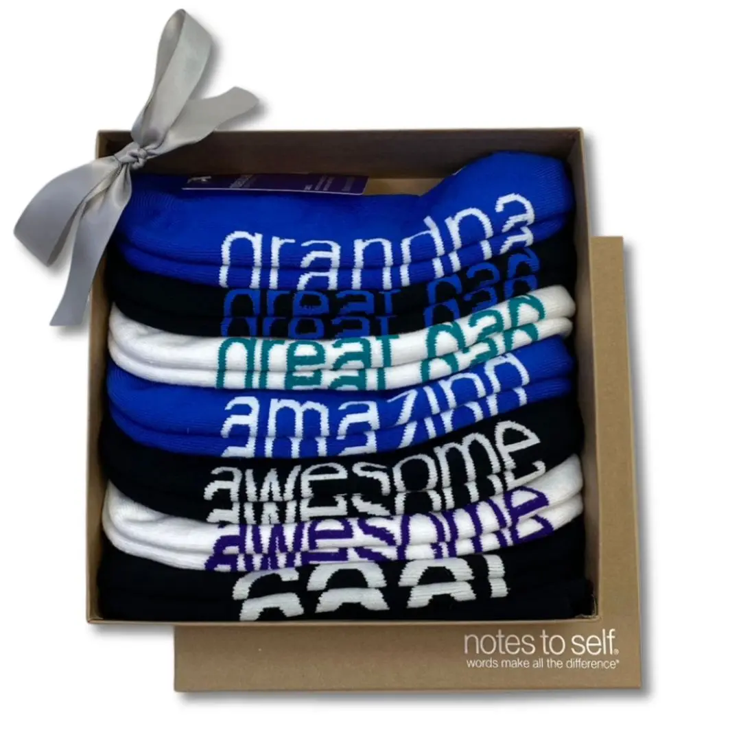 Honoring Grandpa 7 pair sock gift set