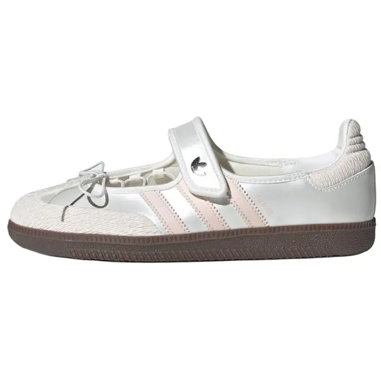Adidas Samba Jane Cloud White Pink Versatile Comfort Women's Sneakers JR4482
