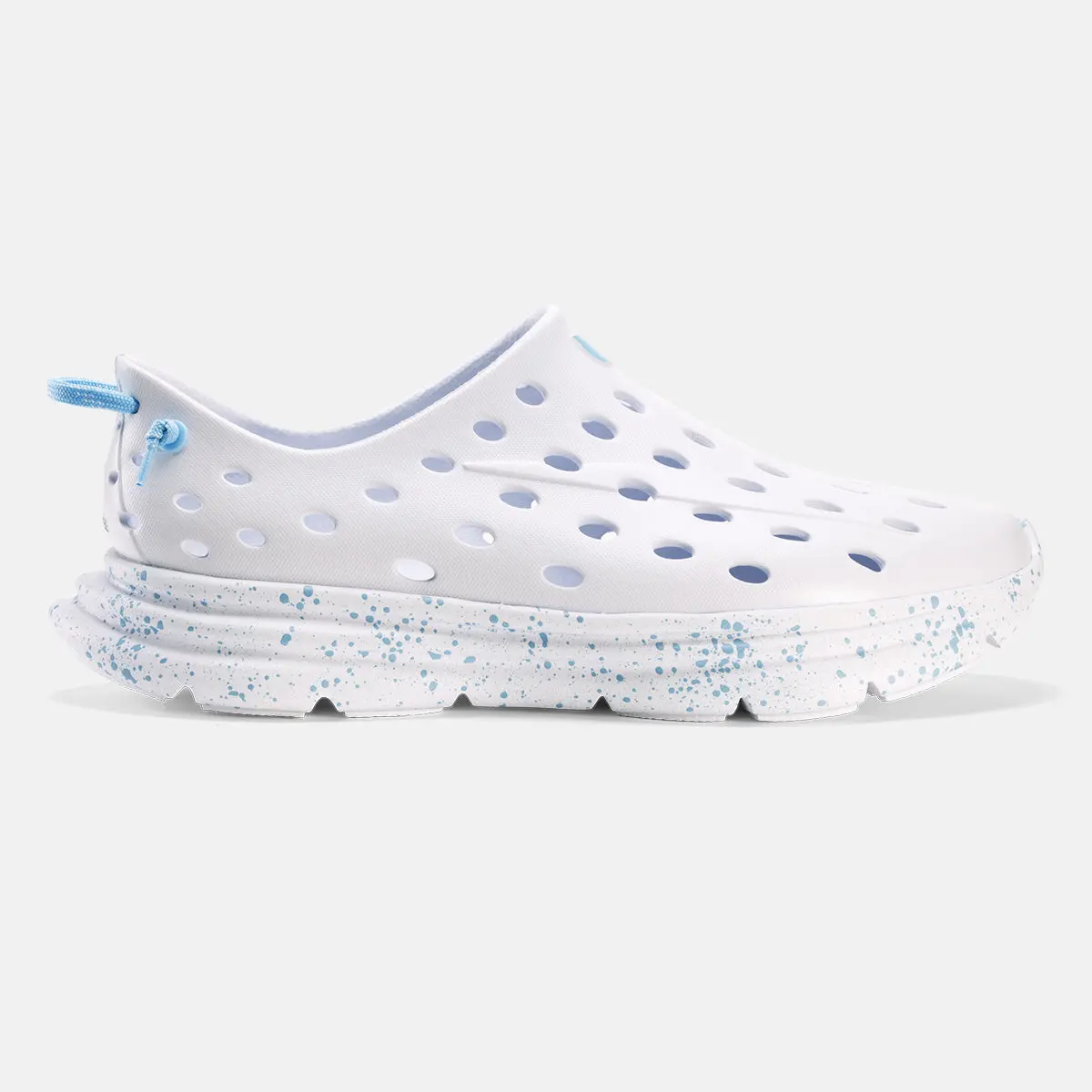 KANE Revive - All White / Light Blue Speckle - Everyday Sneaker, Shoe for Runners