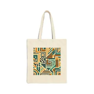 Midcentury Meander - Mustard/Teal #1818