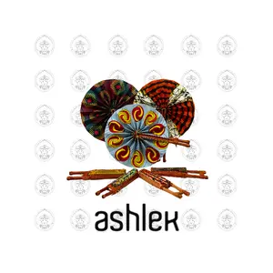 Handmade African Ankara Print Folding Fan - Vibrant Kente Cloth Fan - Decor