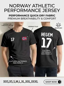 2026 Norway National Team Soccer Jersey for Men, Advanced Quick-Dry Technology, Breathable Sports Wear, Ergonomic Fitness Apparel, Football Shirts