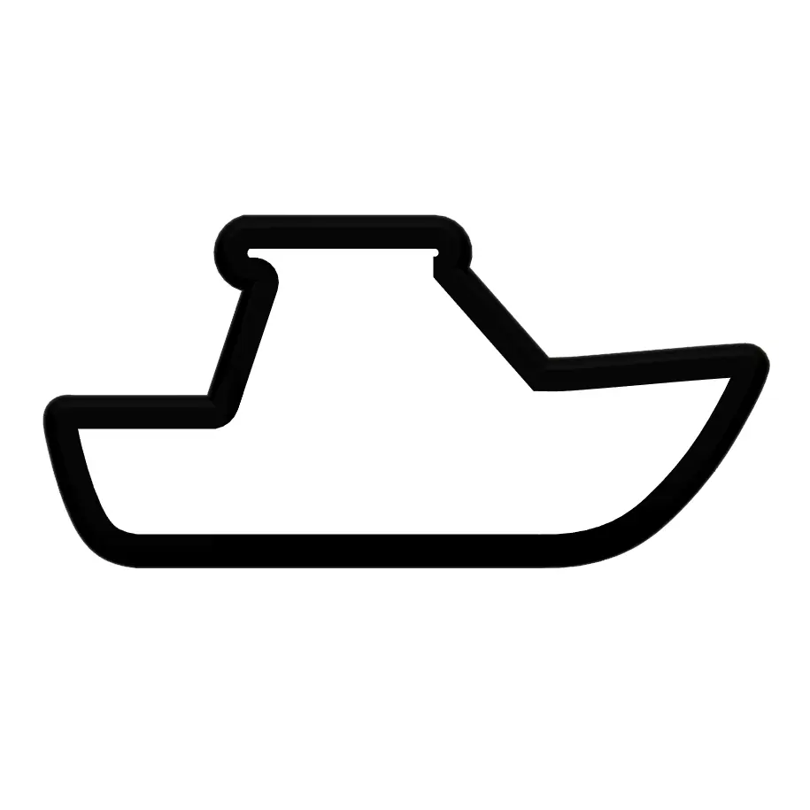 Boat Cookie Cutter - Beach Party Cupcake Topper - Summer Fondant Cutter - Nautical Gift - Ocean Theme Cookies - Sea Cookie Cutters